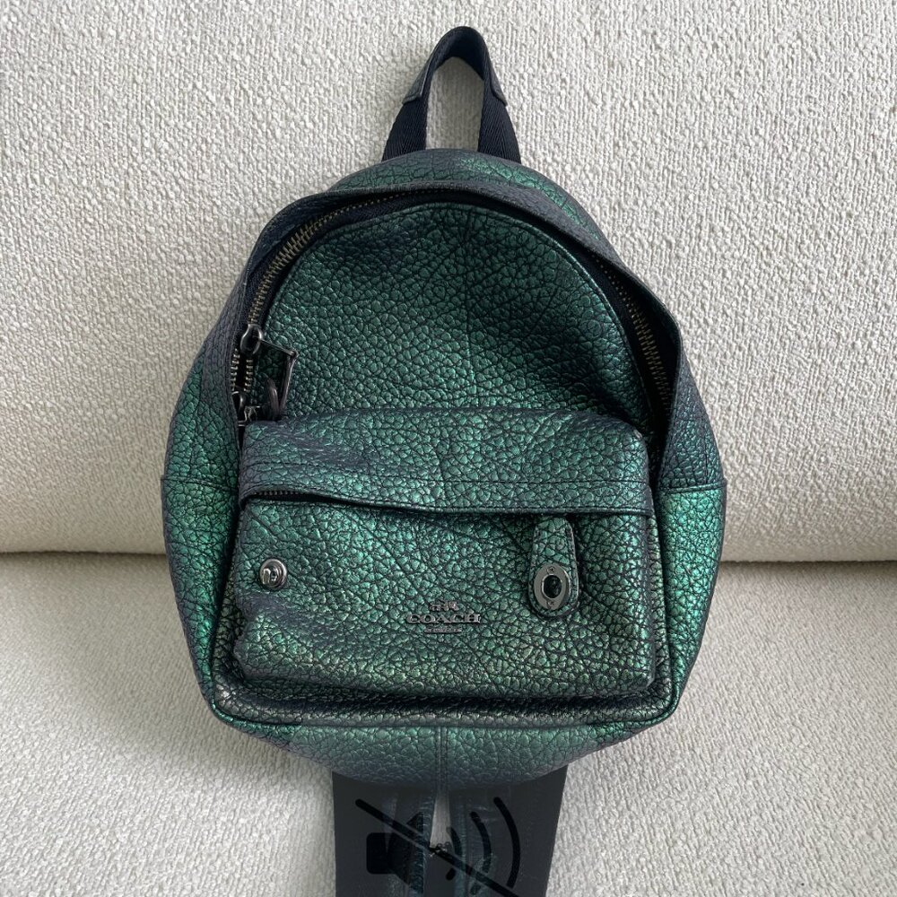 COACH Mini Campus Backpack Hologram Leather